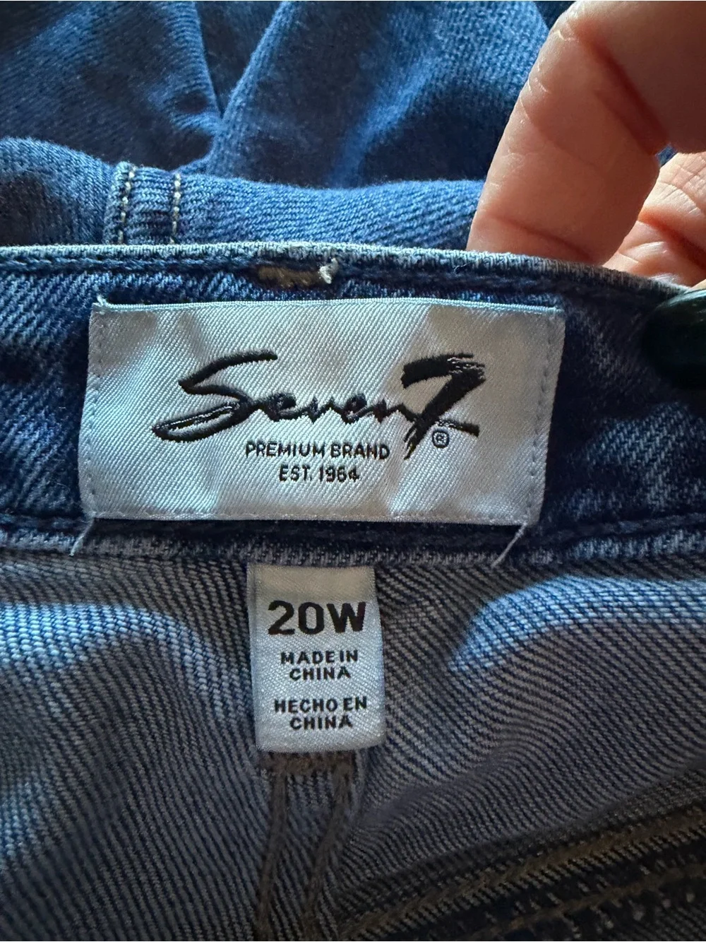 Seven7 Women's Straight Leg Blue Jeans - Picture 3 of 4